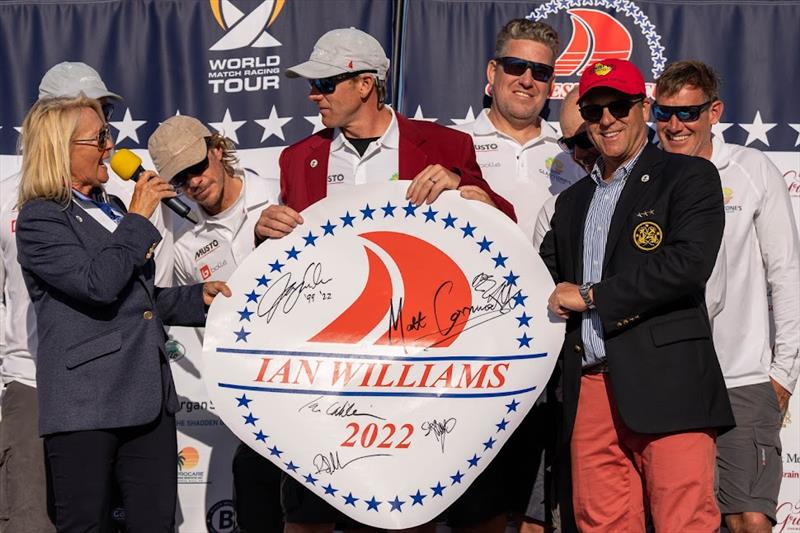 Ian Williams - Presentation - Final day - Congressional Cup - April 2022 - Long Beach Yacht Club photo copyright Ian Roman / WMRT taken at Long Beach Yacht Club and featuring the Catalina 37 class