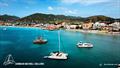 Boats at anchor during the 2025 Caribbean Multihull Challenge