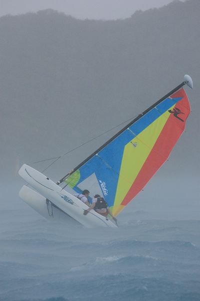 Action from the BVI Sailing Festival photo copyright Ingrid Abery / www.hotcapers.com taken at Bitter End Yacht Club and featuring the Catamaran class