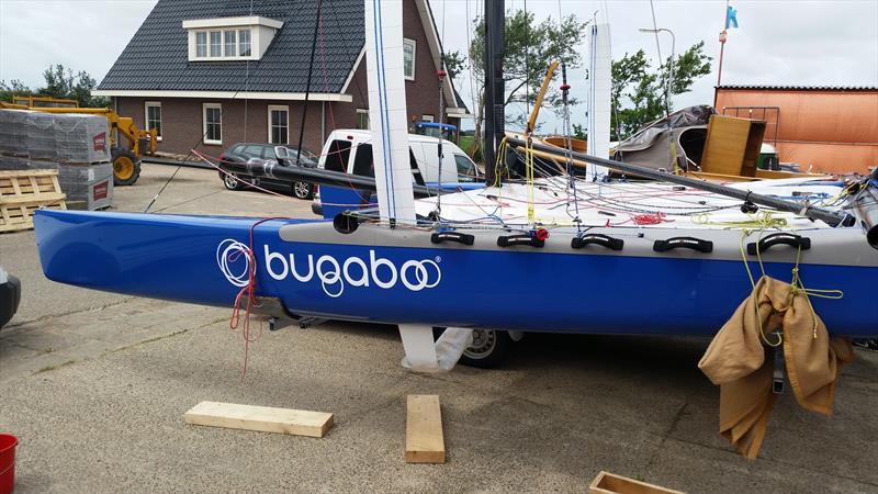 Flying Dutchmen Heemskerk and Zanen build race-monster for Round Texel photo copyright Willeke Aapkes taken at  and featuring the Catamaran class