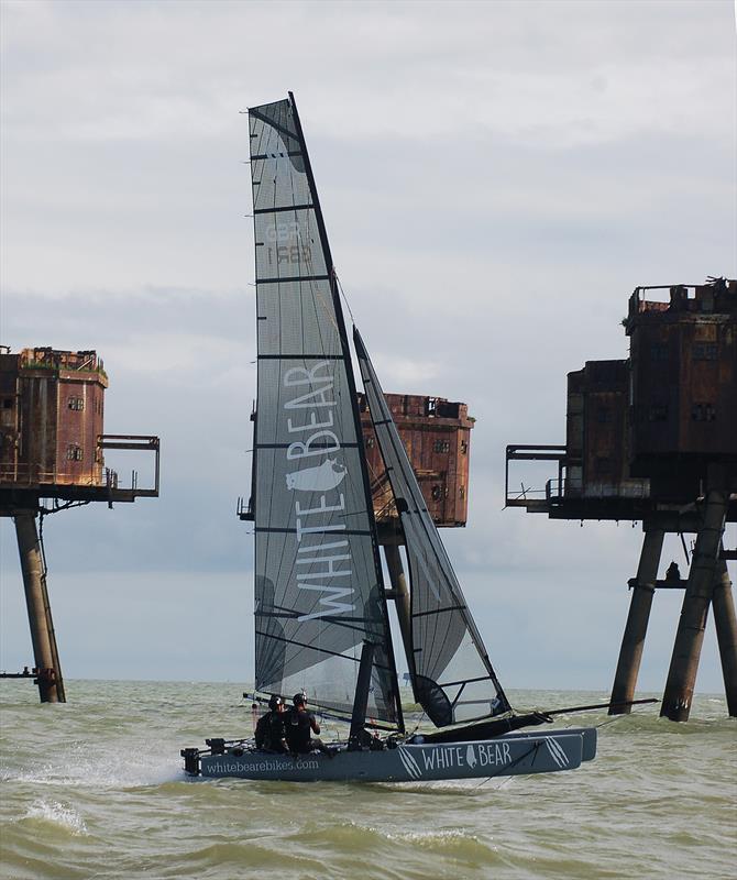 Whitstable Forts Race 2015 photo copyright Nick Champion / www.championmarinephotography.co.uk taken at Whitstable Yacht Club and featuring the Catamaran class