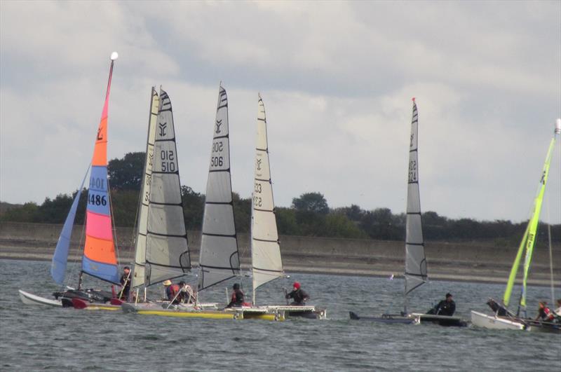 Medium Handicap Fleet at the Grafham Cat Open photo copyright Bob Carter taken at Grafham Water Sailing Club and featuring the Catamaran class