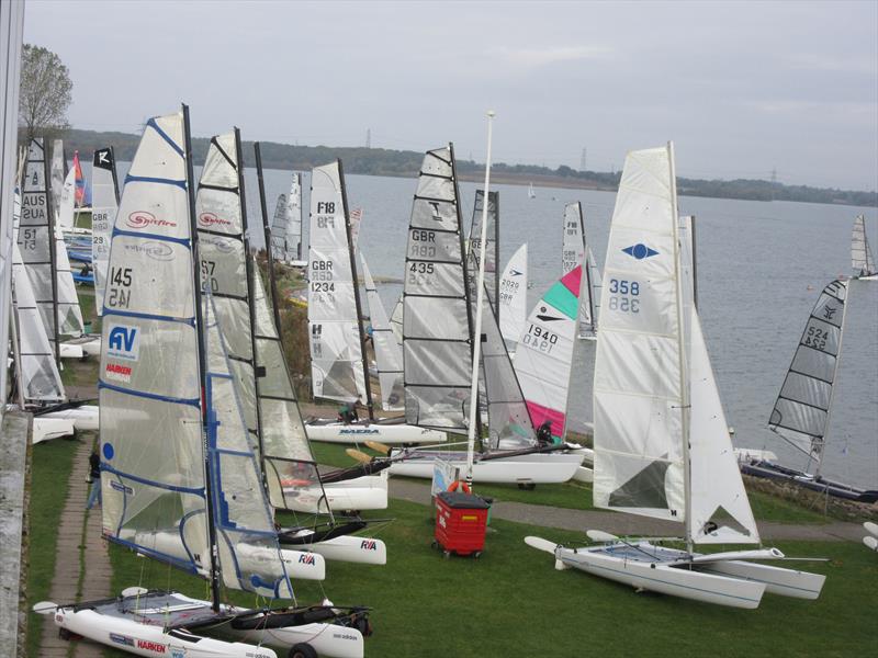 Grafham Cat Open 2016 photo copyright Bob Carter taken at Grafham Water Sailing Club and featuring the Catamaran class