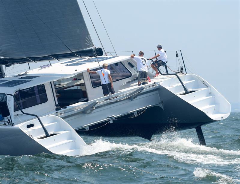 Elvis wins the inaugural New York Yacht Club Multihull Regatta photo copyright Stuart Streuli / NYYC taken at New York Yacht Club and featuring the Catamaran class