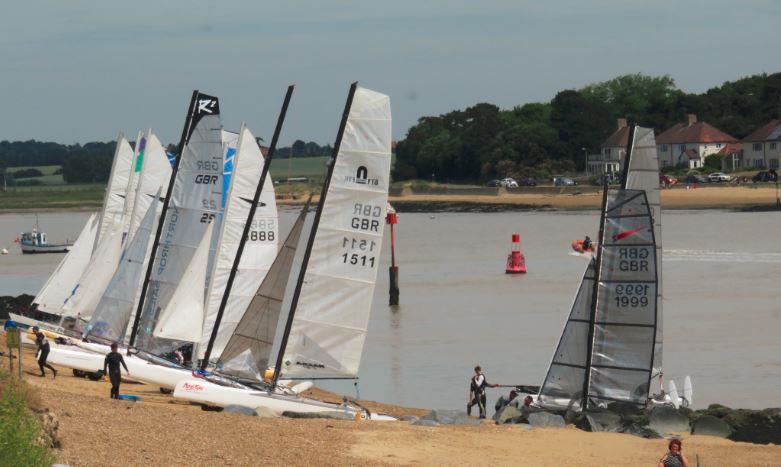 Felixstowe Ferry Sailing Club Catamaran Open photo copyright Sam Rowell taken at Felixstowe Ferry Sailing Club and featuring the Catamaran class