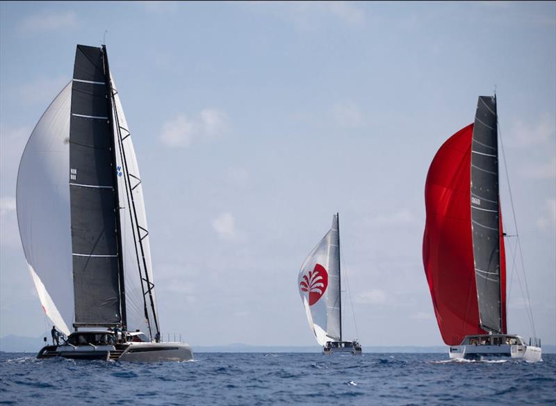 2021 Multihull Cup at Port Adriano, Mallorca day 1 photo copyright Sailing Energy taken at  and featuring the Catamaran class