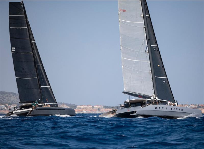 2021 Multihull Cup at Port Adriano, Mallorca day 2 photo copyright Sailing Energy taken at  and featuring the Catamaran class