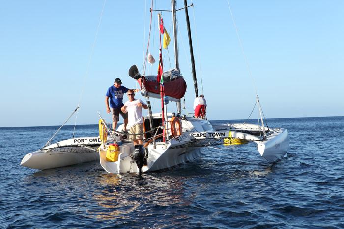 Line honours for Banjo in the Governor's Cup Race photo copyright SHBC taken at  and featuring the Catamaran class