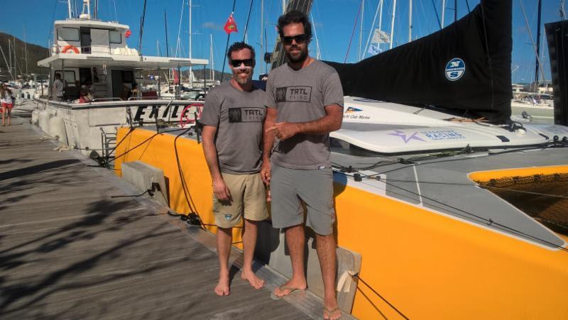 Amory Ross and Shannon Falcone on the DNA F4, Falcon (ANT) - 47th BVI Spring Regatta photo copyright Event Press taken at Royal BVI Yacht Club and featuring the Catamaran class