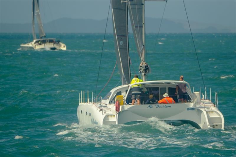 Brisbane to Gladstone Race 2019 photo copyright Mitchell Pearson / SurfSailKite taken at Queensland Cruising Yacht Club and featuring the Catamaran class