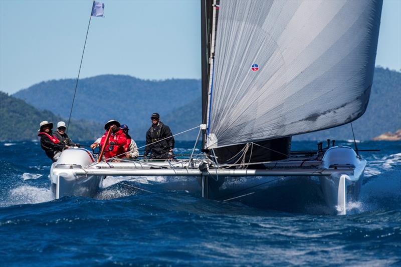 There is no slowing Ullman Sails down - 2019 Airlie Beach Race Week photo copyright Andrea Francolini / ABRW taken at Whitsunday Sailing Club and featuring the Catamaran class