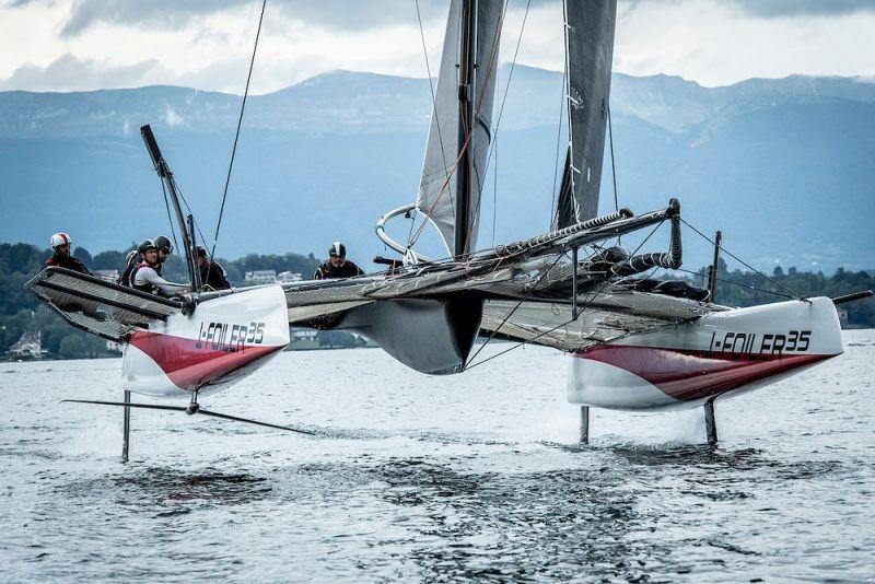 The one design flight regulation system fully automates the height and pitch of the foils photo copyright Loris Von Siebenthal taken at  and featuring the Catamaran class