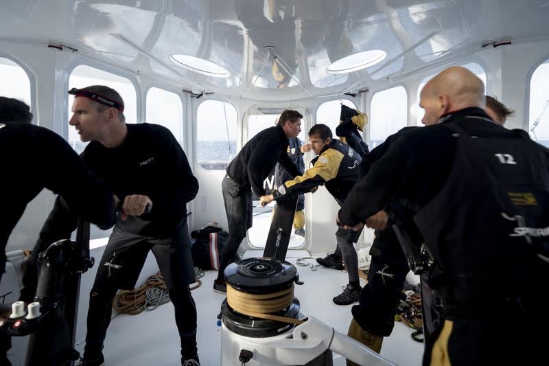 Spindrift 2 crew photo copyright Maxime Horlaville / Polaryse / Spindrift racing taken at  and featuring the Catamaran class