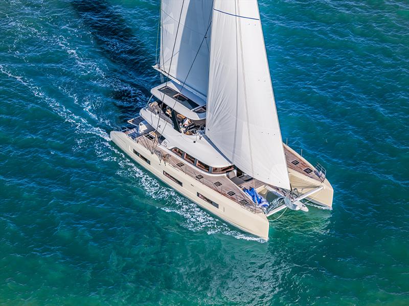 Lagoon's latest sailing catamaran, the Sixty 5 photo copyright Nicolas Claris taken at  and featuring the Catamaran class