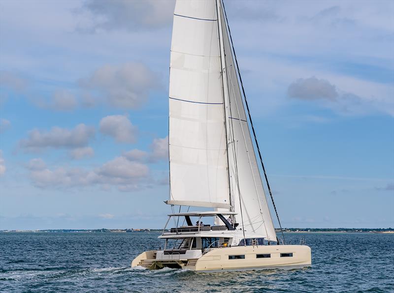 Lagoon's latest sailing catamaran, the Sixty 5 photo copyright Nicolas Claris taken at  and featuring the Catamaran class