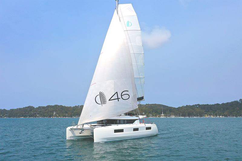 Out sailing the Lagoon 46 on Pittwater photo copyright The Multihull Group taken at  and featuring the Catamaran class