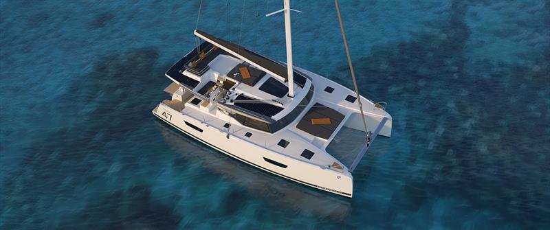 Fountaine Pajot has unveiled its latest sailing catamaran model, the Tanna 47 photo copyright Kate Elkington taken at  and featuring the Catamaran class