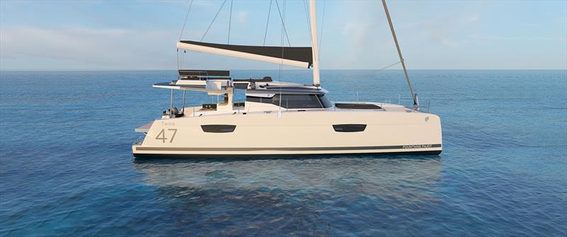 Fountaine Pajot has unveiled its latest sailing catamaran model, the Tanna 47 photo copyright Kate Elkington taken at  and featuring the Catamaran class