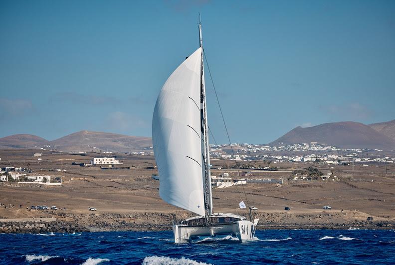 A private duel within the MOCRA Class is going on between GDD (FRA) skippered by Halvard Mabire, racing Two-Handed with Miranda Merron and Club Five Oceans (FRA) in the RORC Transatlantic Race - photo © RORC / James Mitchell