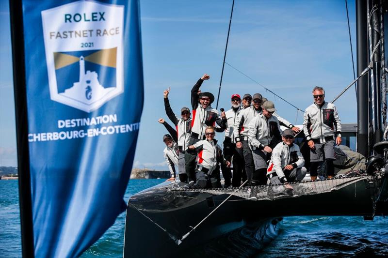 The fastest sailor on the planet, Australian Paul Larsen leads an all-star cast on Allegra - Rolex Fastnet Race - photo © Paul Wyeth