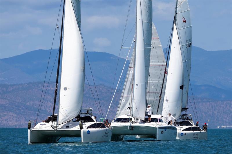 Battle of the multihulls - SeaLink Magnetic Island Race Week photo copyright Andrea Francolini / SMIRW taken at Townsville Yacht Club and featuring the Catamaran class