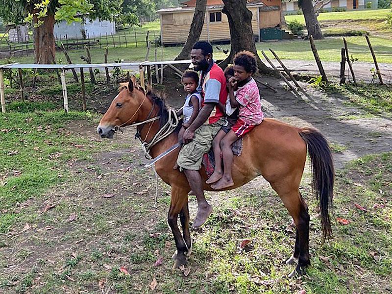 Vanuatu - Tanna Island - Not many can afford a horse either photo copyright Renate Klocke taken at  and featuring the Catamaran class