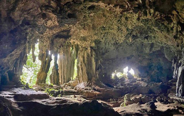 Austral Islands - In one of the coral caves above the ground we saw alive corals… photo copyright Renate Klocke taken at  and featuring the Catamaran class