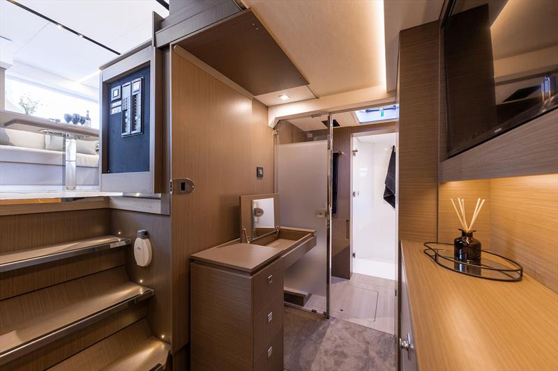 Leopard 46 - Owner stateroom photo copyright Leopard Catamarans taken at  and featuring the Catamaran class