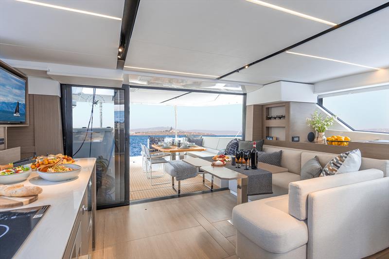 Leopard 46 - saloon photo copyright Leopard Catamarans taken at  and featuring the Catamaran class
