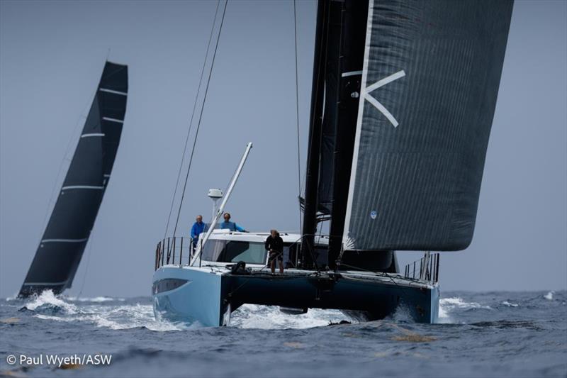 Adrian Lee's HH66 Lee Overlay Partners lll during the Peters & May Round Antigua Race photo copyright Paul Wyeth / www.pwpictures.com taken at Antigua Yacht Club and featuring the Catamaran class