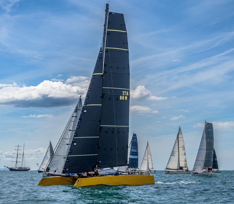F4 Falcon during the RAN 630 start photo copyright Studio Taccola / RAN 630 taken at Yacht Club Livorno and featuring the Catamaran class