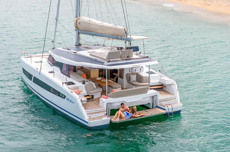 FP41 at anchor - photo © Fountaine Pajot