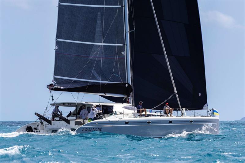Avalanche - a favourite in Multihull Passage at Airlie Beach Race Week photo copyright Andrea Francolini / ABRW taken at Whitsunday Sailing Club and featuring the Catamaran class