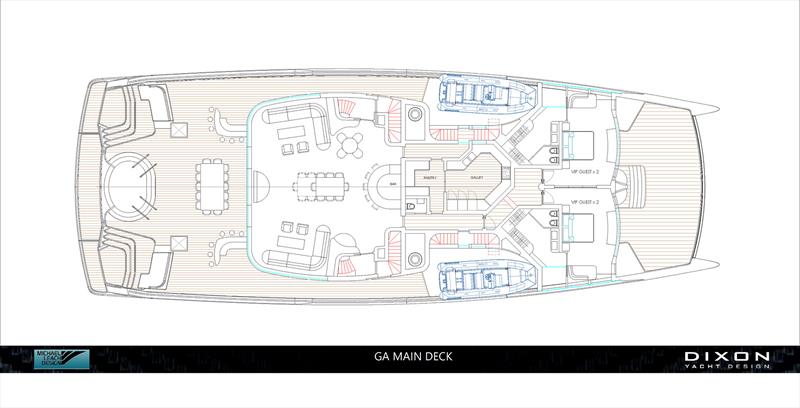 Dragonfly Main Deck photo copyright Dixon Yacht Design taken at  and featuring the Catamaran class