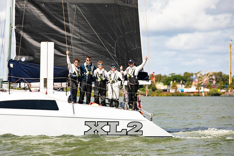 78th Gladstone Ports Corporation Brisbane to Gladstone Yacht Race photo copyright Nic Douglass for @sailorgirlHQ taken at Queensland Cruising Yacht Club and featuring the Catamaran class