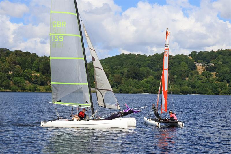 Multihull open meeting at Bala photo copyright John Hunter taken at Bala Sailing Club and featuring the Catamaran class