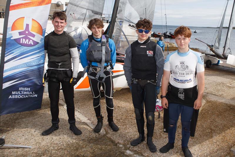 Junior competitors for the Isish Sea Challenge - Victoria Pinkerton Irish Multihull Northern Championship at Ballyholme - photo © Bob Torrens / Spectator Newspapers