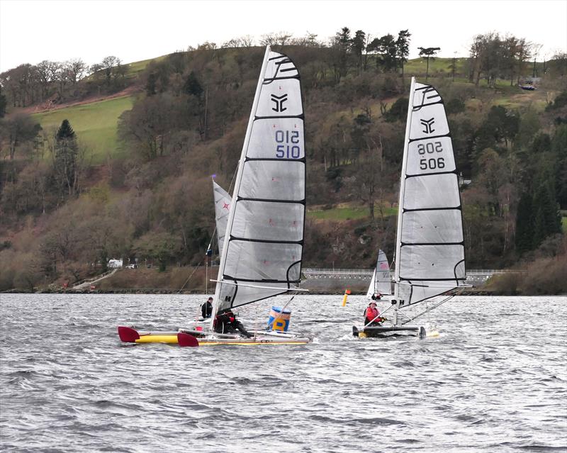 Bala Sailing Club Easter Regatta 2024 photo copyright John Hunter taken at Bala Sailing Club and featuring the Catapult class