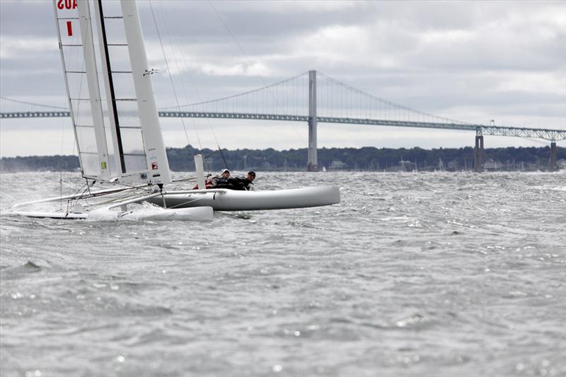 C-Class Catamaran Championship at the New York Yacht Club day 3 photo copyright Christophe Launay / www.sealaunay.com taken at New York Yacht Club and featuring the C Class Cat class