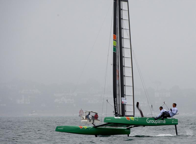 Day 4 at the C-Class Catamaran Championship photo copyright Yvan Zedda taken at Restronguet Sailing Club and featuring the C Class Cat class