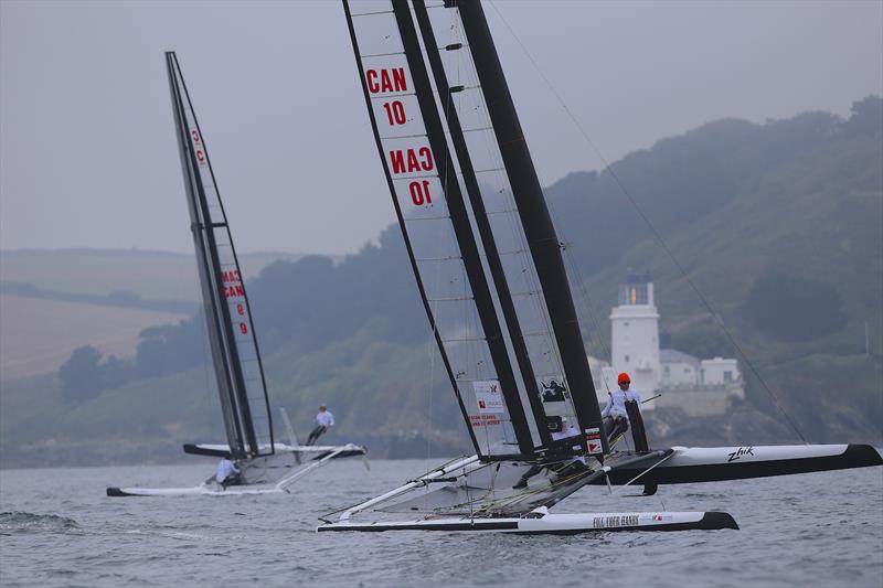 Day 4 at the C-Class Catamaran Championship photo copyright Meredith Block / C-Class taken at Restronguet Sailing Club and featuring the C Class Cat class