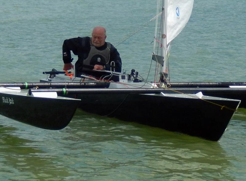 Jack Alderdice during the Challenger English Championship at Grafham photo copyright Richard Johnson taken at Grafham Water Sailing Club and featuring the Challenger class