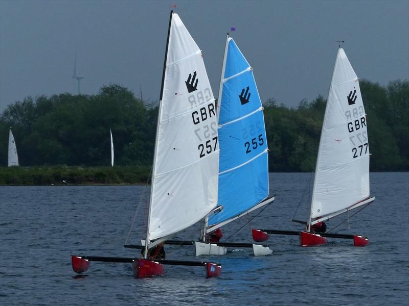 Challengers at Burghfield photo copyright Richard Johnson taken at Burghfield Sailing Club and featuring the Challenger class