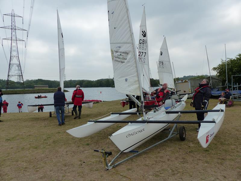 Challengers at Burghfield photo copyright Richard Johnson taken at Burghfield Sailing Club and featuring the Challenger class