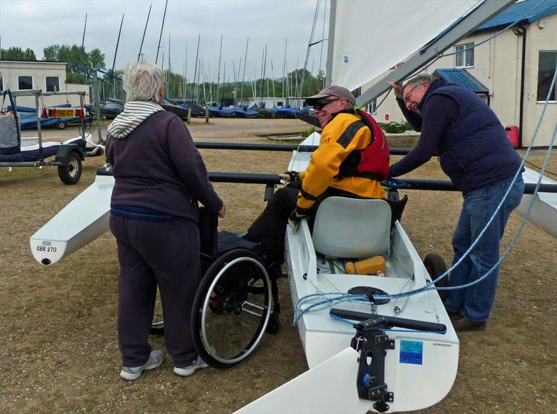 Challengers at Burghfield photo copyright Richard Johnson taken at Burghfield Sailing Club and featuring the Challenger class