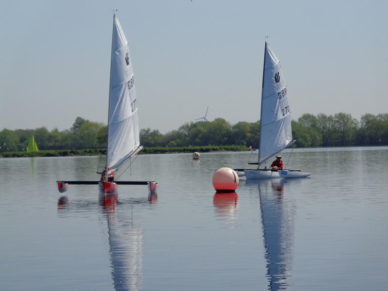 John Draper (277) and Graham Hall (270) during the Burghfield Challenger Regatta - photo © Marion Edwards