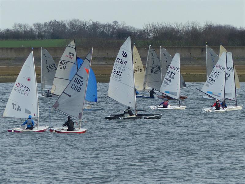 Challengers racing in the Grafham Grand Prix 2018 photo copyright Richard Johnson taken at Grafham Water Sailing Club and featuring the Challenger class