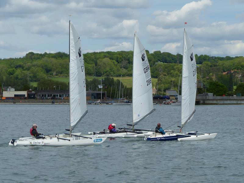 Challengers at Oxford photo copyright Richard Johnson taken at Oxford Sailing Club and featuring the Challenger class