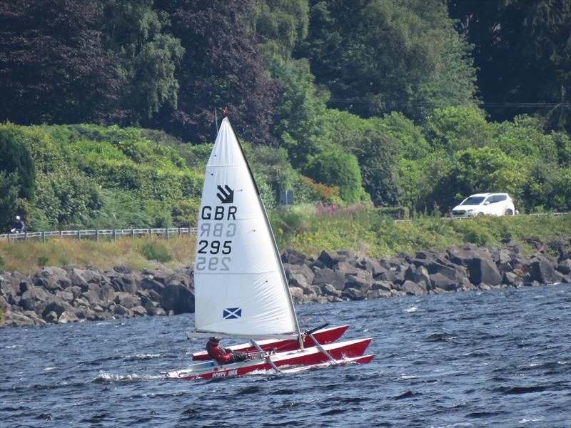 Duncan Greenhalgh during the Sailability Scotland SCIO T4 Regatta at Loch Earn photo copyright Dianne Donaldson taken at Loch Earn Sailing Club and featuring the Challenger class