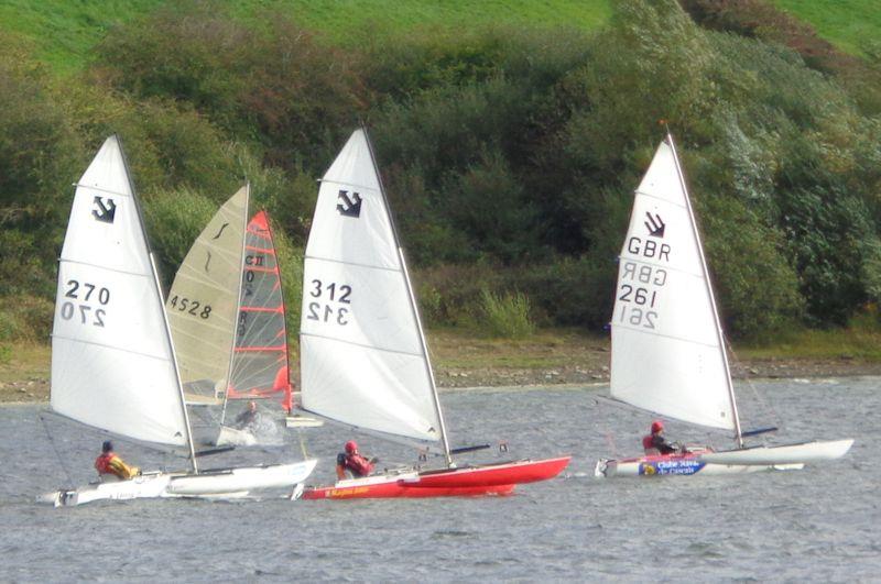 Challengers at the Ogston open meeting photo copyright Marion Edwards taken at Ogston Sailing Club and featuring the Challenger class